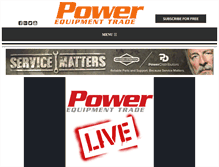 Tablet Screenshot of powerequipmenttrade.com